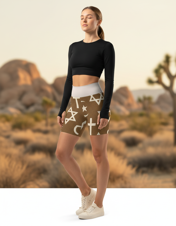 Abrahamic Collection yoga shorts