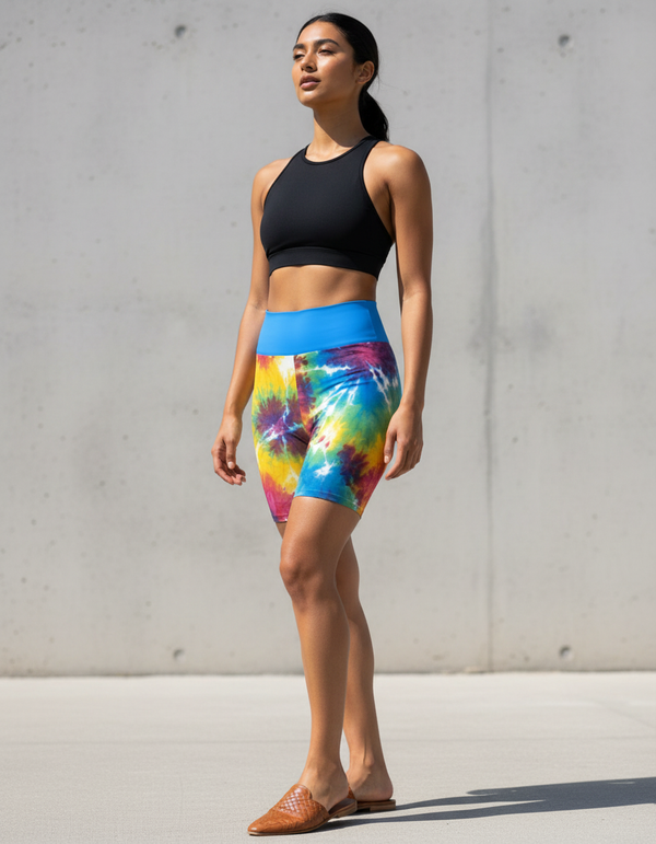 Yoga Shorts in Nebula