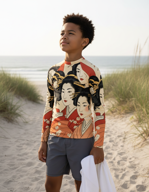 Muskmelon Yume Youth Rash Guard Youth Rash Guard — Dripper