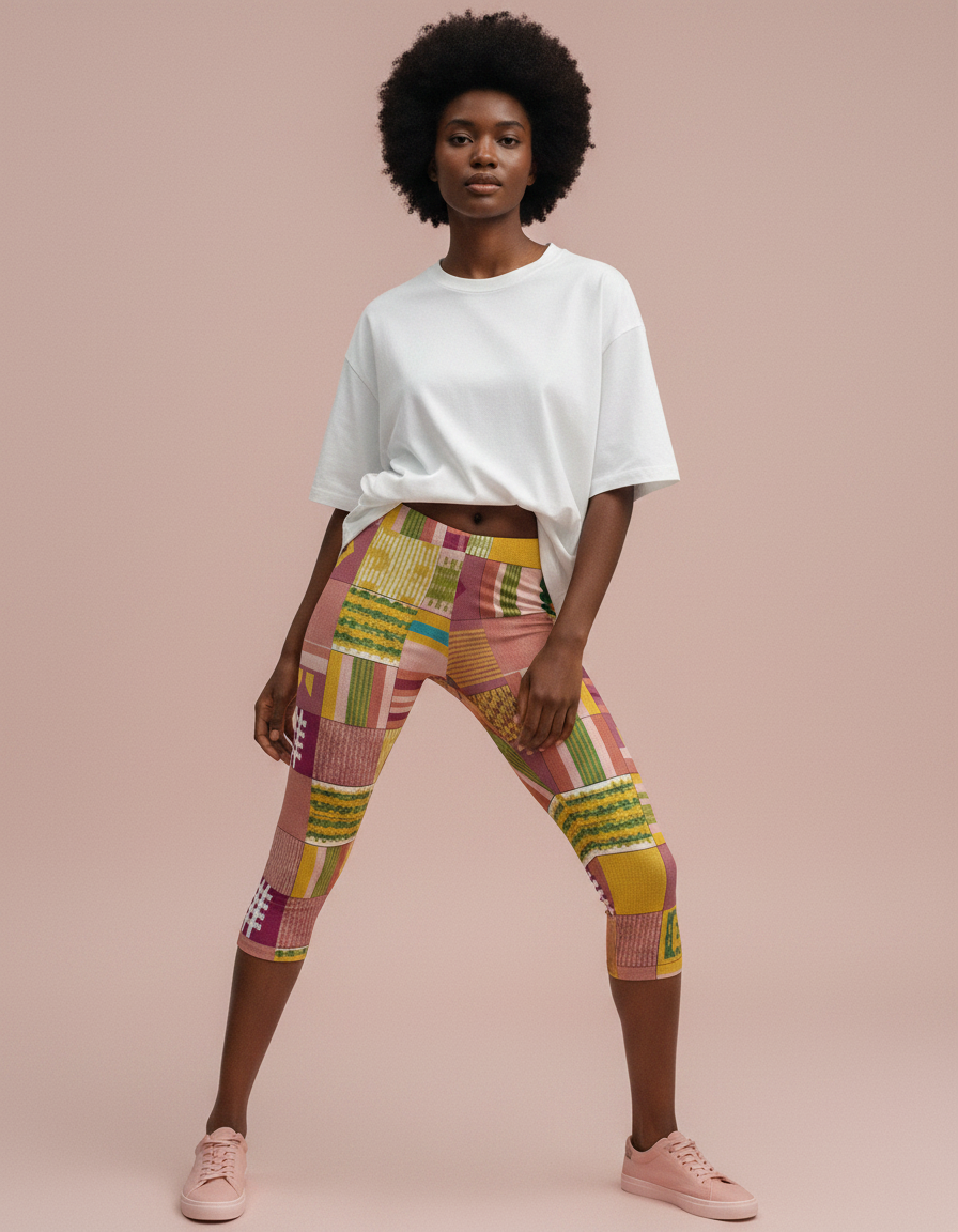 Dusty Rose Ubuntu capri leggings