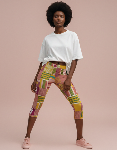 Dusty Rose Ubuntu Capri Leggings capri leggings