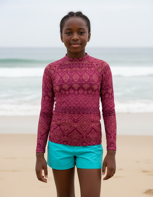 Youth Hot Pink Serenade youth rashguards