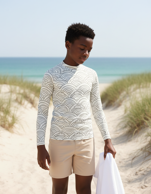 Youth White Onyx Aoi youth rashguards