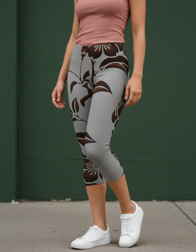 Coffee Bean Fusion Capri Leggings capri leggings