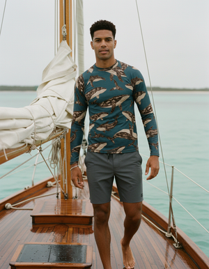 Men's Coffee Bean Breeze men's short-sleeve rashguards
