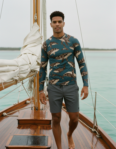Men's Coffee Bean Breeze rash guard