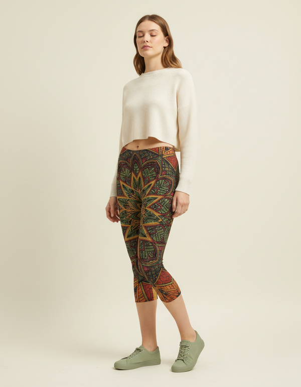 Lotus Capri Leggings Capri Leggings — Dripper