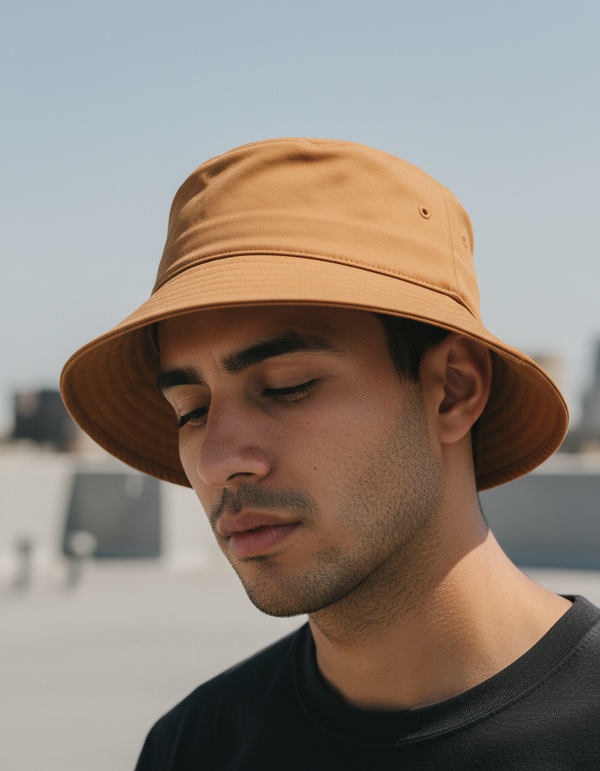Bucket Hat in Caramel
