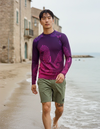 Men's Amaranth Abyss rash guard