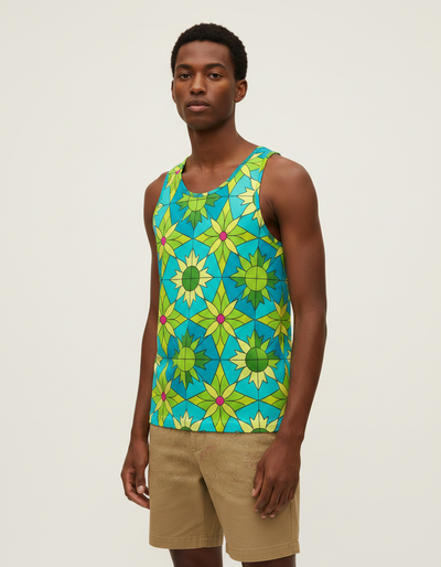 Men's Lime Kaleido Tank Top tank top