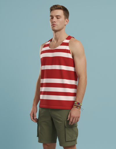 Men's Fiery Red Tide Tank Top tank top