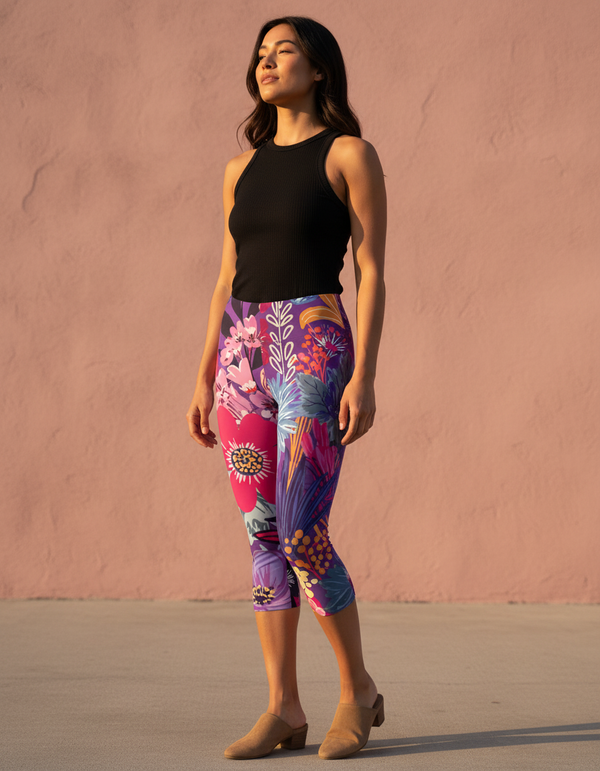 Flourish Capri Leggings Capri Leggings — Dripper