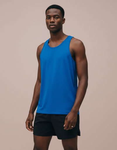 Men's Bauhaus Blue Tank Top tank top