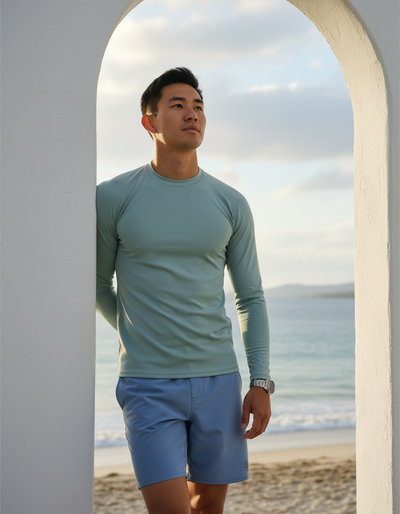 Men's Pewter rash guard