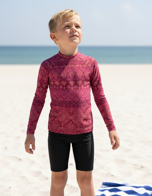 Kids Hot Pink Serenade kids rashguards