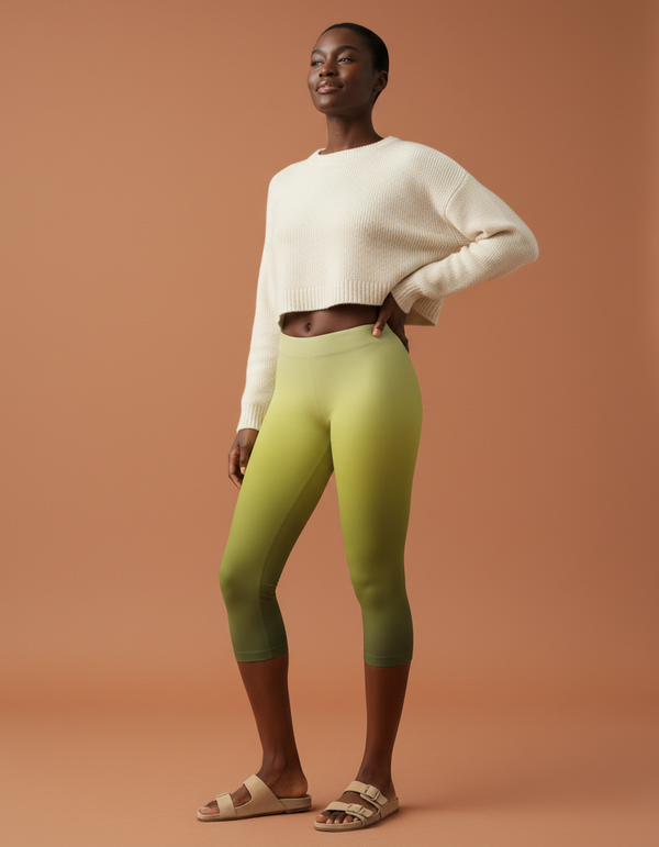 Leggings in Runway Chartreuse Celestia