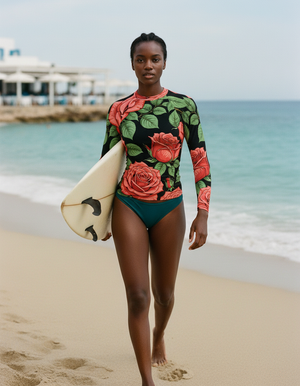 Petal Rash Guard Women's Rashguard — Dripper