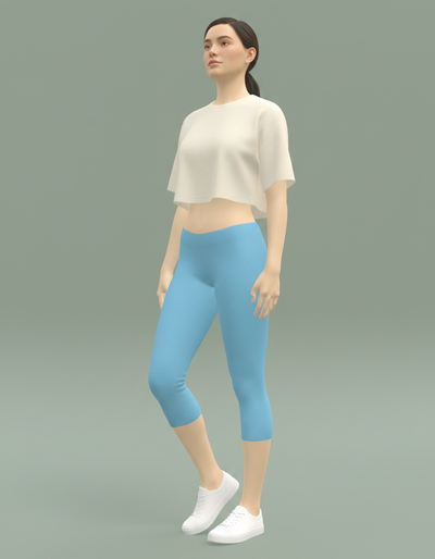 Robin Egg Capri Leggings capri leggings