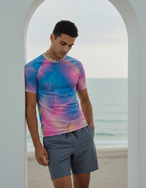 Men's Rhodonite Frost men's short-sleeve rashguards