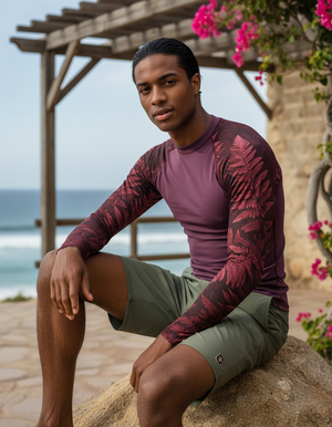 Amaranth Emerald Rash Guard Men's Rashguard — Dripper