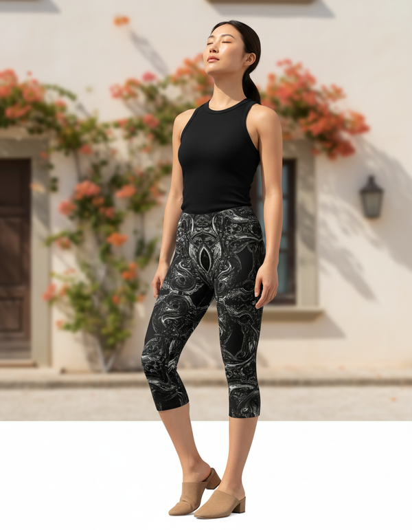 Eclipse Capri Leggings Capri Leggings — Dripper