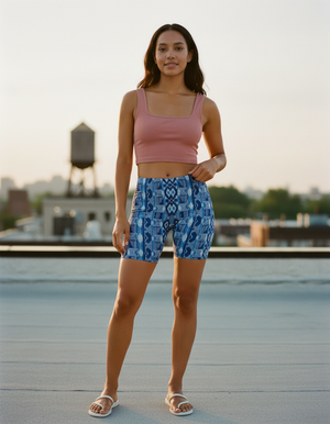 Blue Aura Ubuntu Short Shorts Short Shorts — Dripper