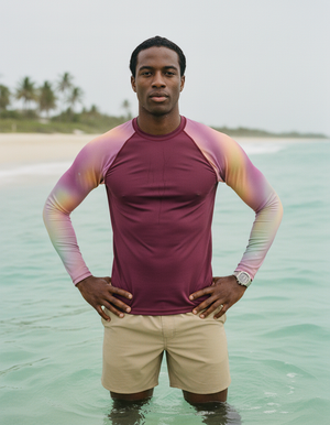 Men's Amaranth Chroma men's short-sleeve rashguards