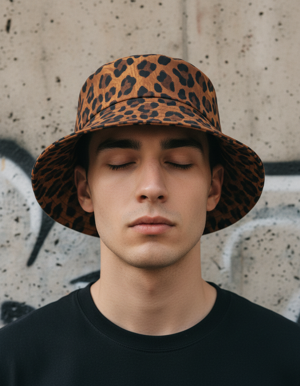 Leopard Collection bucket hats