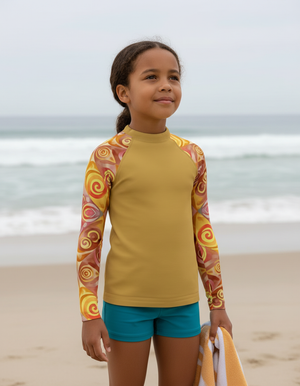 Amber Haze Prism Kids Rash Guard Kids Rash Guard — Dripper