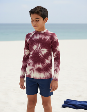 Amaranth Glacier Youth Rash Guard Youth Rash Guard — Dripper