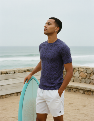 Men's Rhodonite Chord men's short-sleeve rashguards
