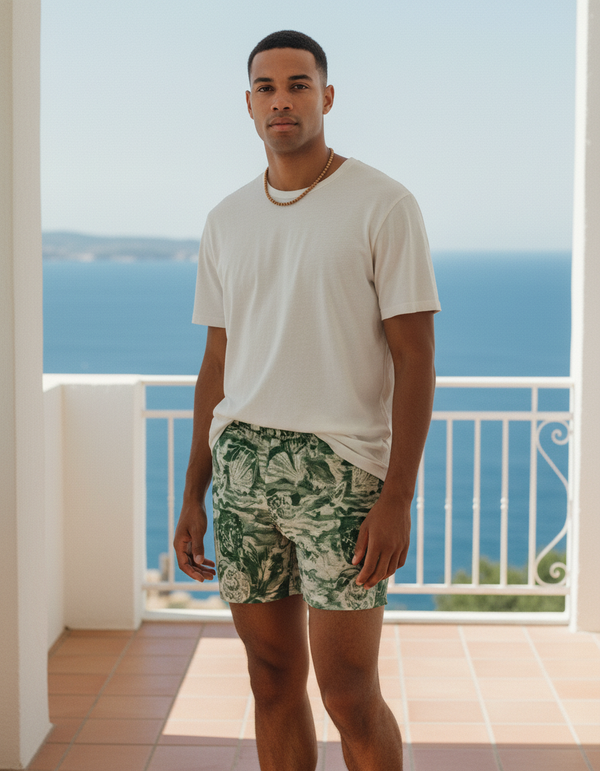 Men's Coastal Grandmother Swim Trunks
