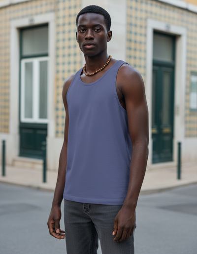 Men's Slate Blue Tank Top tank top