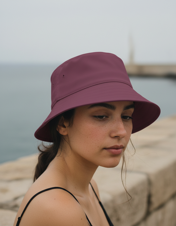Bucket Hat in Amaranth