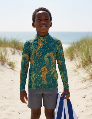 Kids Runway Emerald Triton kids rashguards