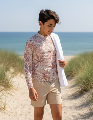 Dusty Rose Kumo Youth Rash Guard Youth Rash Guard — Dripper
