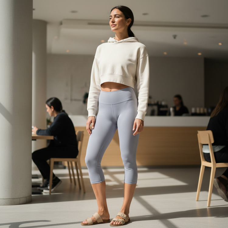 Moonstone Leggings Capri Yoga Leggings — Dripper