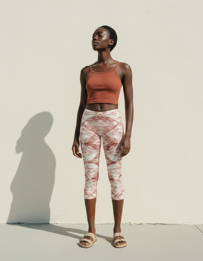 Dusty Rose Tsubaki Capri Leggings capri leggings