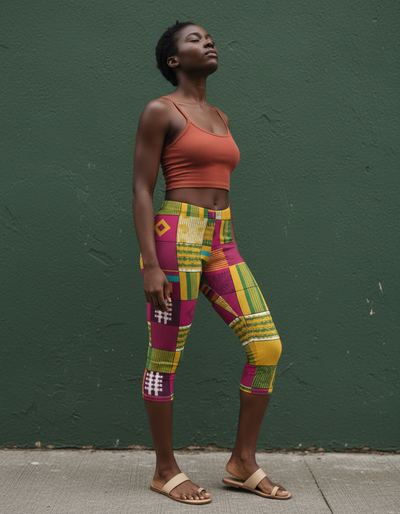 Electric Fuchsia Ubuntu Capri Leggings capri leggings