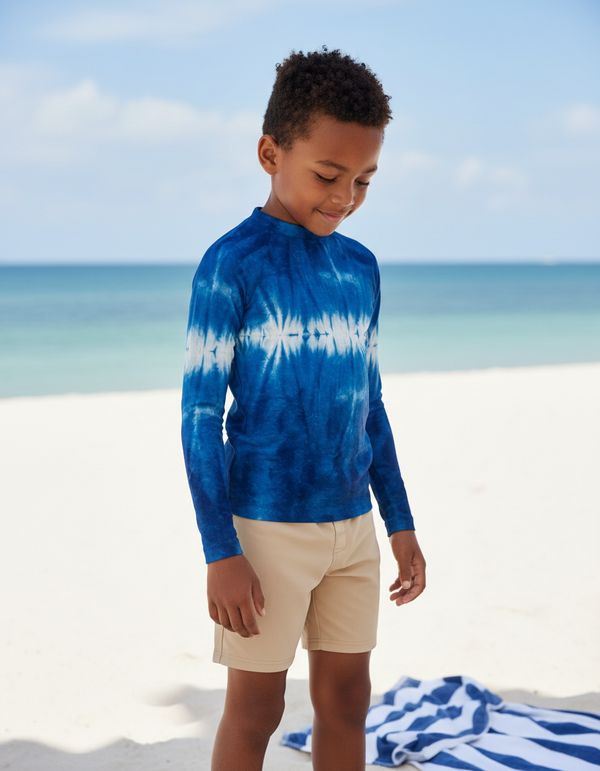 Shibori Collection kids rashguards
