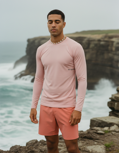 Men's Millennial Pink rash guard