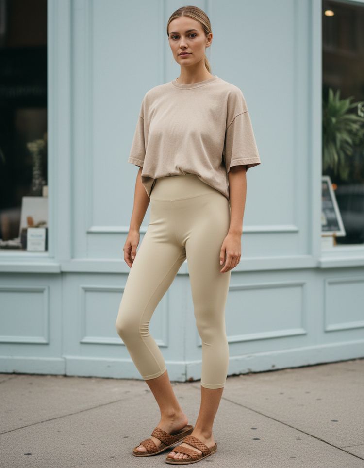Birch Leggings Capri Yoga Leggings — Dripper