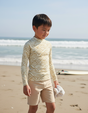 Amber Haze Aoi Kids Rash Guard Kids Rash Guard — Dripper