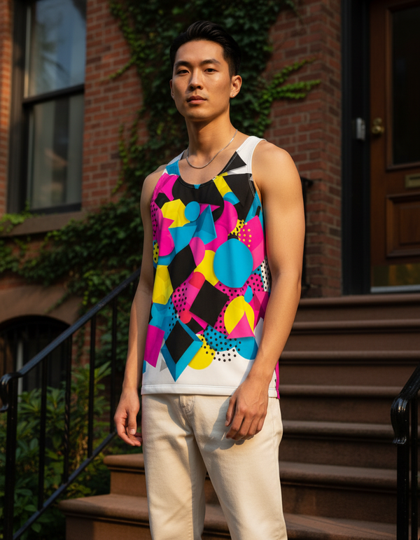 Men's Zigzag tank tops