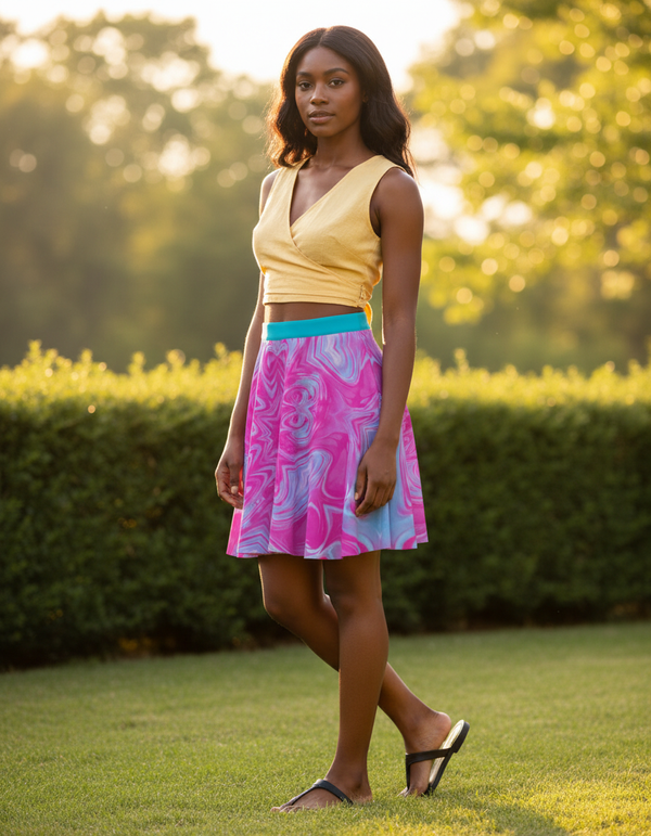 Palette Skater Skirt bikini — Dripper