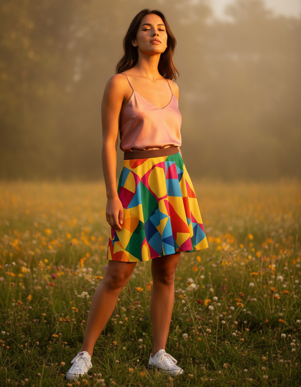 Kandinsky Skater Skirt bikini — Dripper