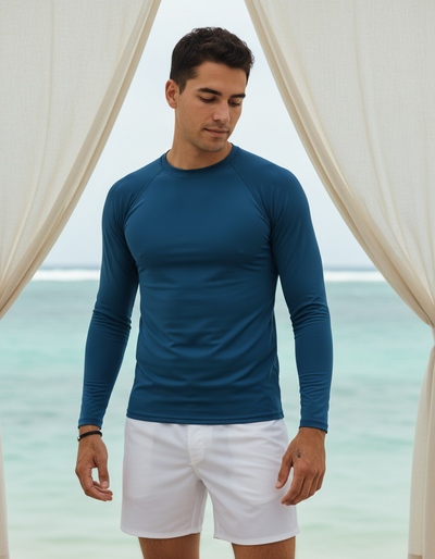 Men's Marine Blue rash guard