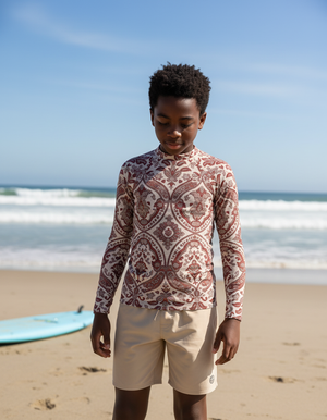 Youth Amaranth Sari youth rashguards
