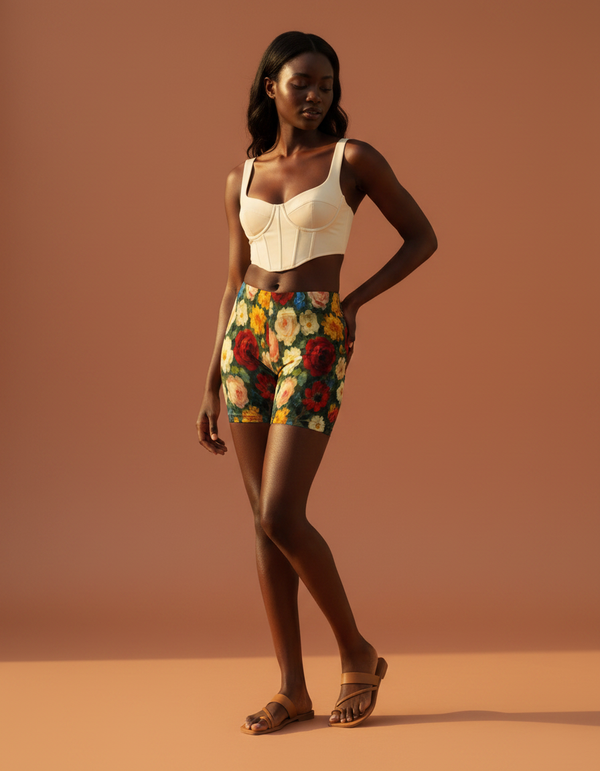 Women's Manet Floral Palette Short Shorts