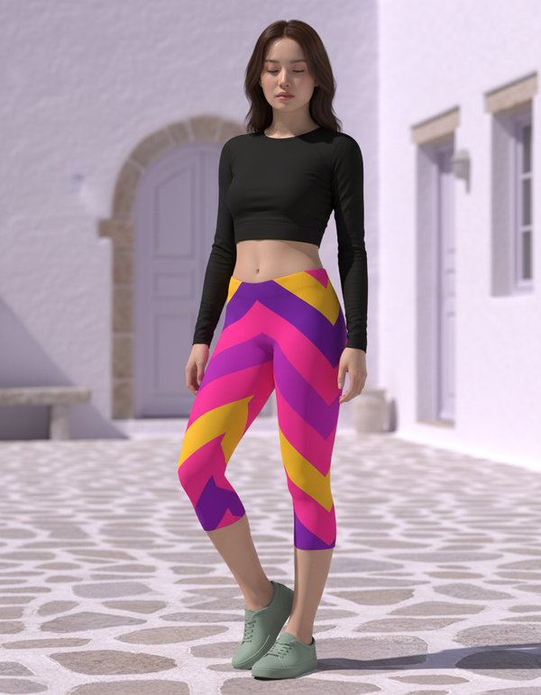 Vortex Capri Leggings Capri Leggings — Dripper